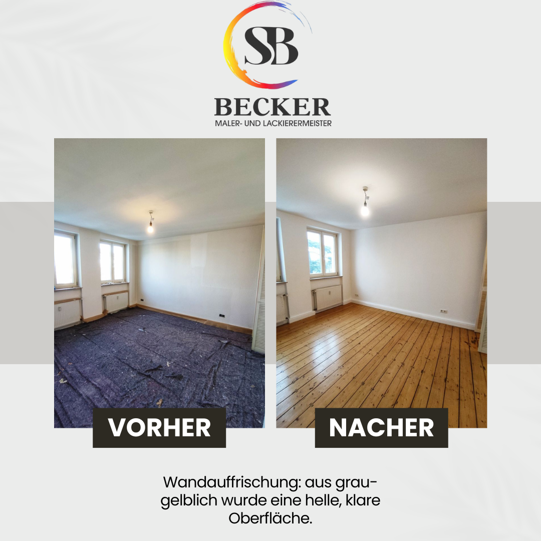 Wandauffrischung - Vorher/Nachher